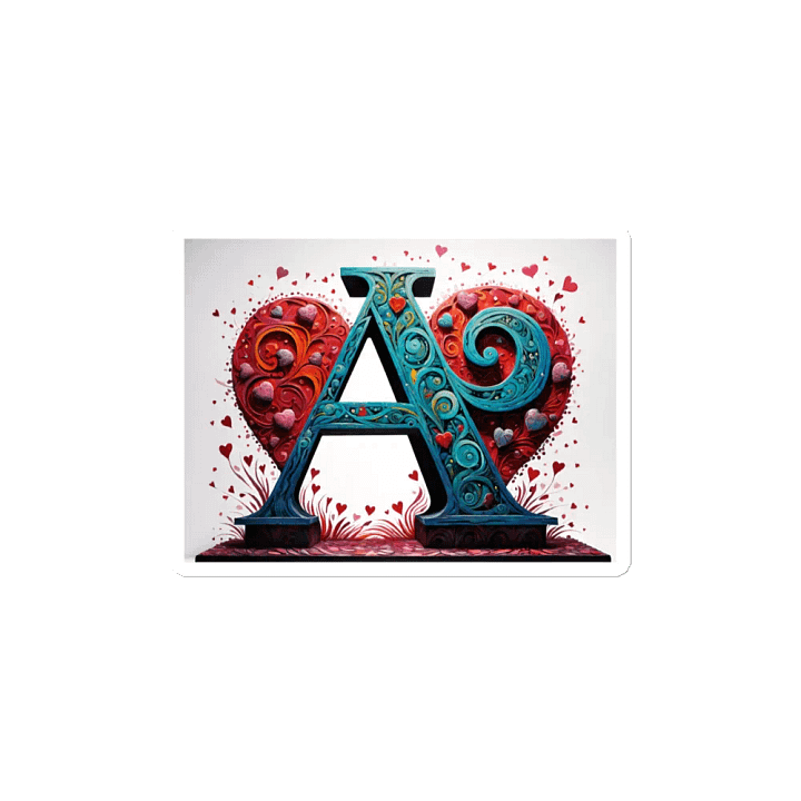 Valentine’s Monogram Letter A(3) Magnet product image (2)