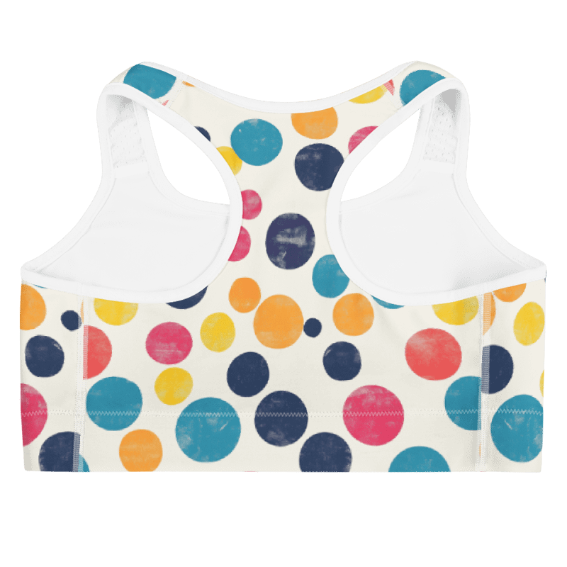 Polka Dot Illusion Vintage Retro Sports Bra product image (5)
