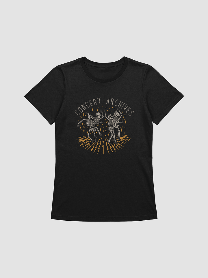 Dancing Skeletons Women's Fitted T-Shirt (Logo on Back) product image (2)