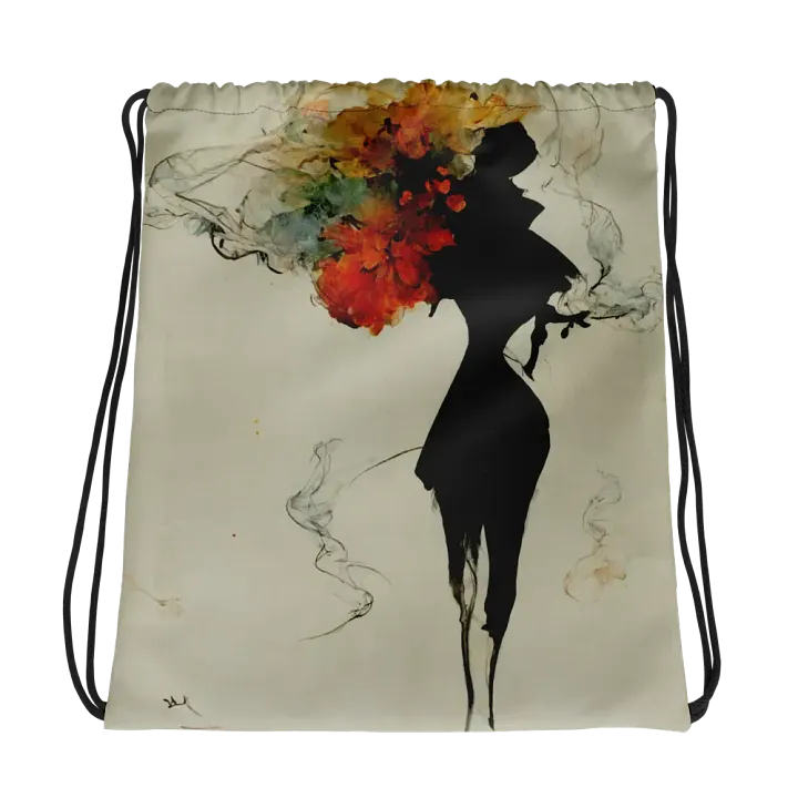 Blossom Burst Drawstring Backpack product image (1)