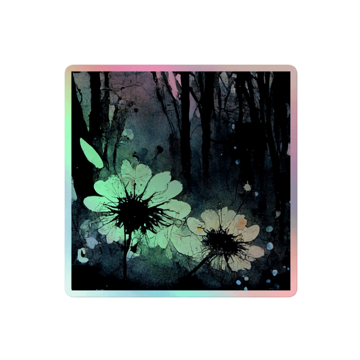 Midnight Blooms Holographic Sticker Set product image (2)