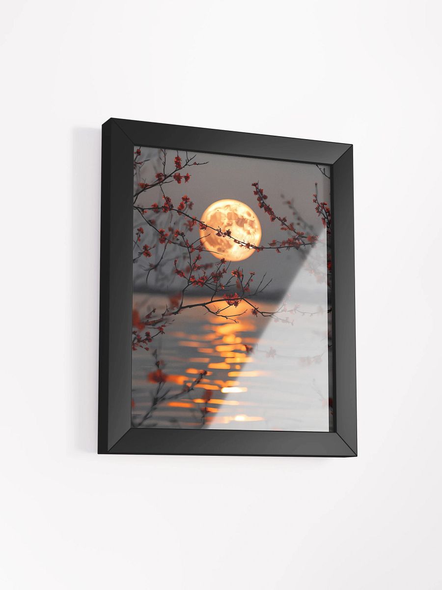 Moonlit Blossom Reflection Framed Poster product image (3)