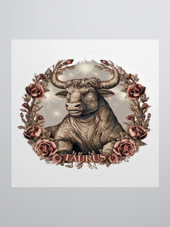 Taurus Zodiac Sticker - Exclusive Bull Design | TDS Music product image (3)
