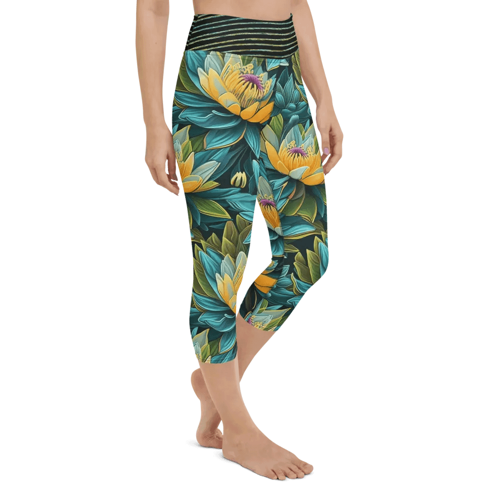 Lotus blue yoga leggings product image (6)