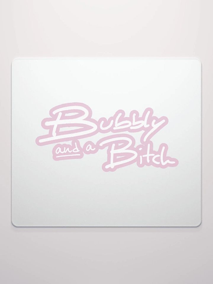 Bubbly and a B*tch (lined design, #E1B9CE) mouse pad product image (2)