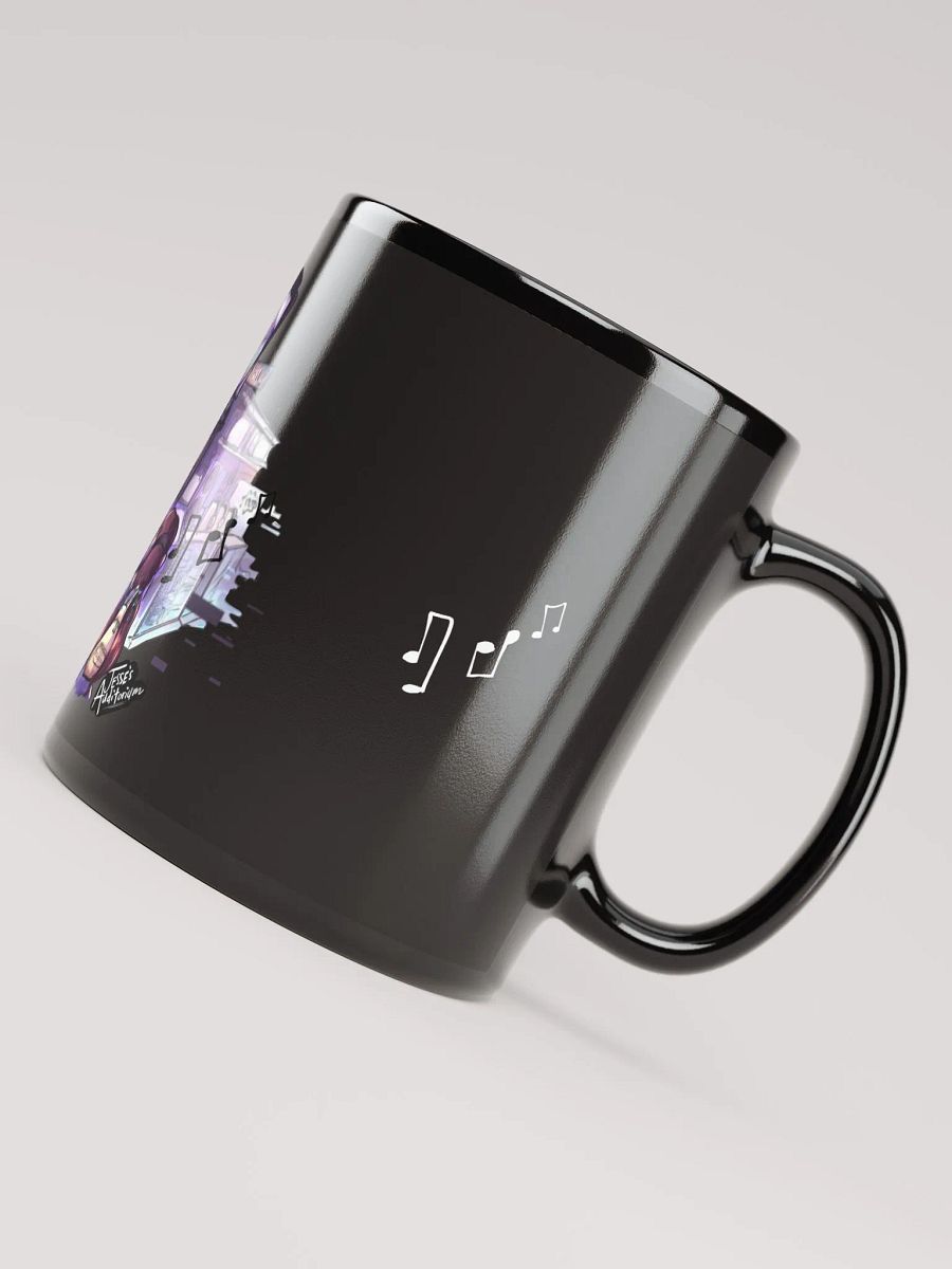 Black Ceramic Mug (Purple Dreams Design) product image (5)