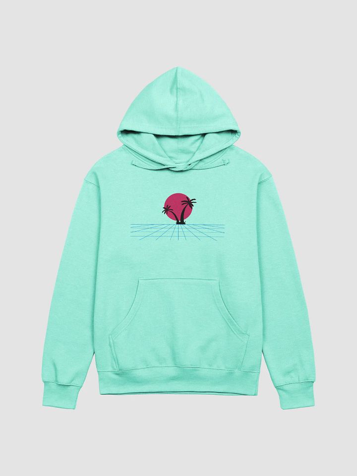Retro-Futuristic Sun Silhouette Hoodie product image (1)