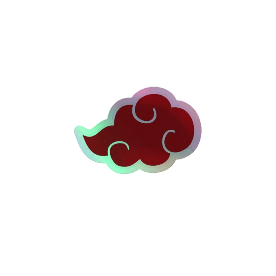 STICKER DEL SIMBOLO DE LA NUBE DE AKATSUKI product image (1)