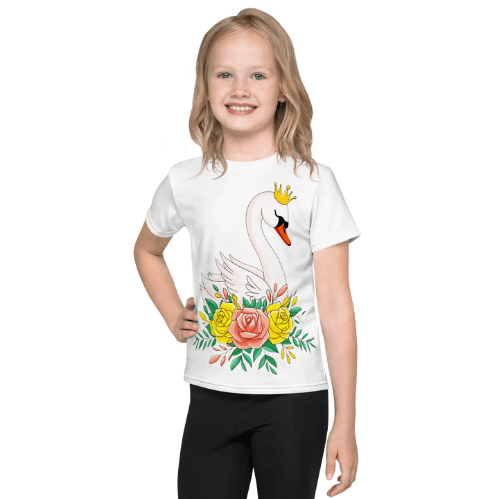 Royal Swan Kids All-Over Print T-Shirt product image (1)