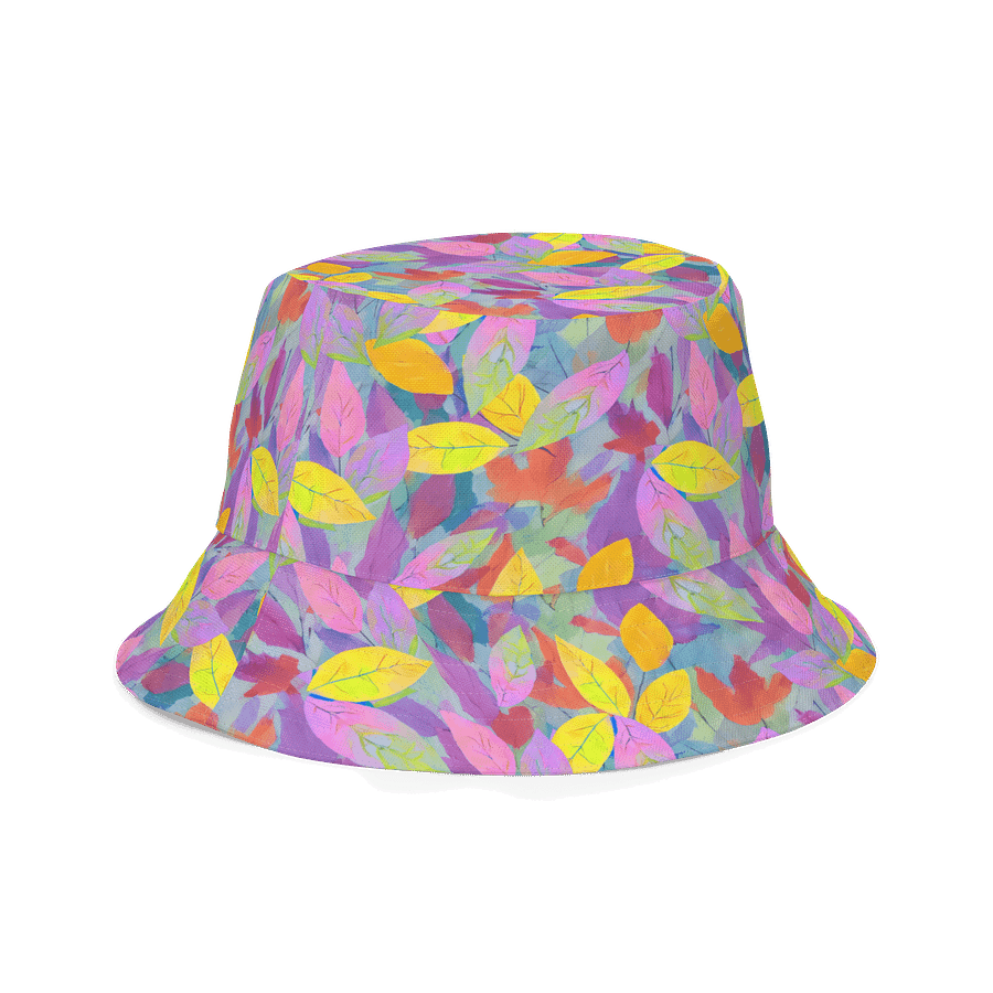 Yellow Pink Leaves Hat product image (5)