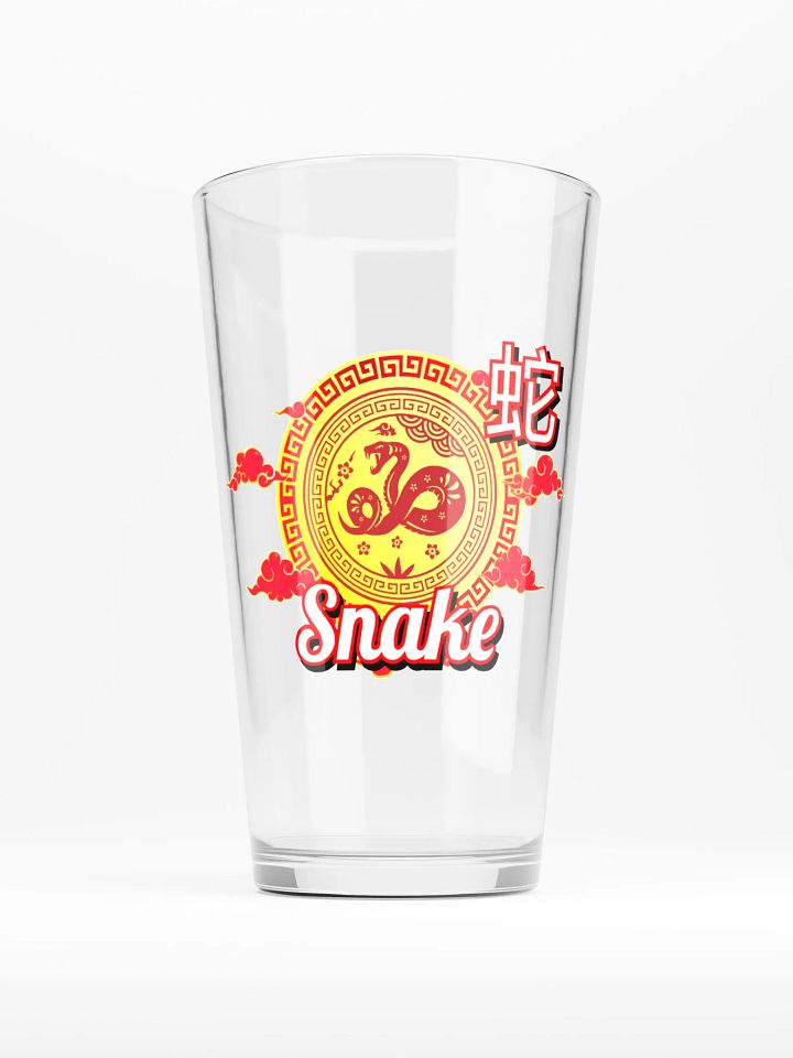 Snake - Chinese Zodiac Pint Shaker Glass product image (1)
