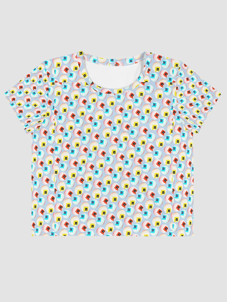 AIBALL All-Over Print Crop Tee (White) product image (1)