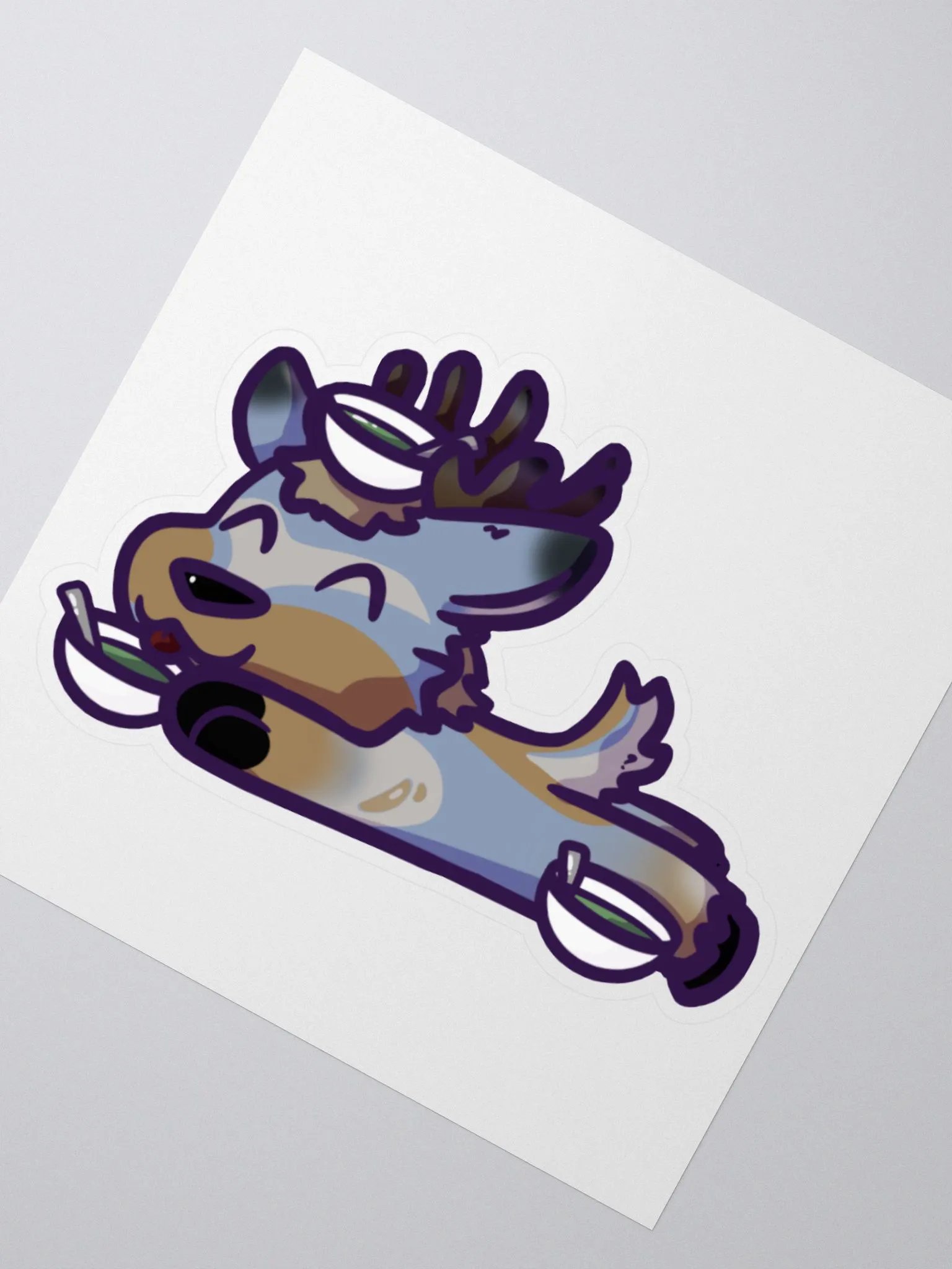 Soup Deer Kiss-Cut Sticker product image (3)