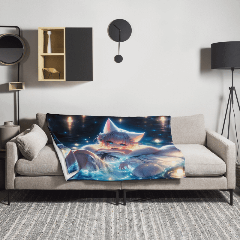 Fox Girl Spirit Throw Blanket product image (2)