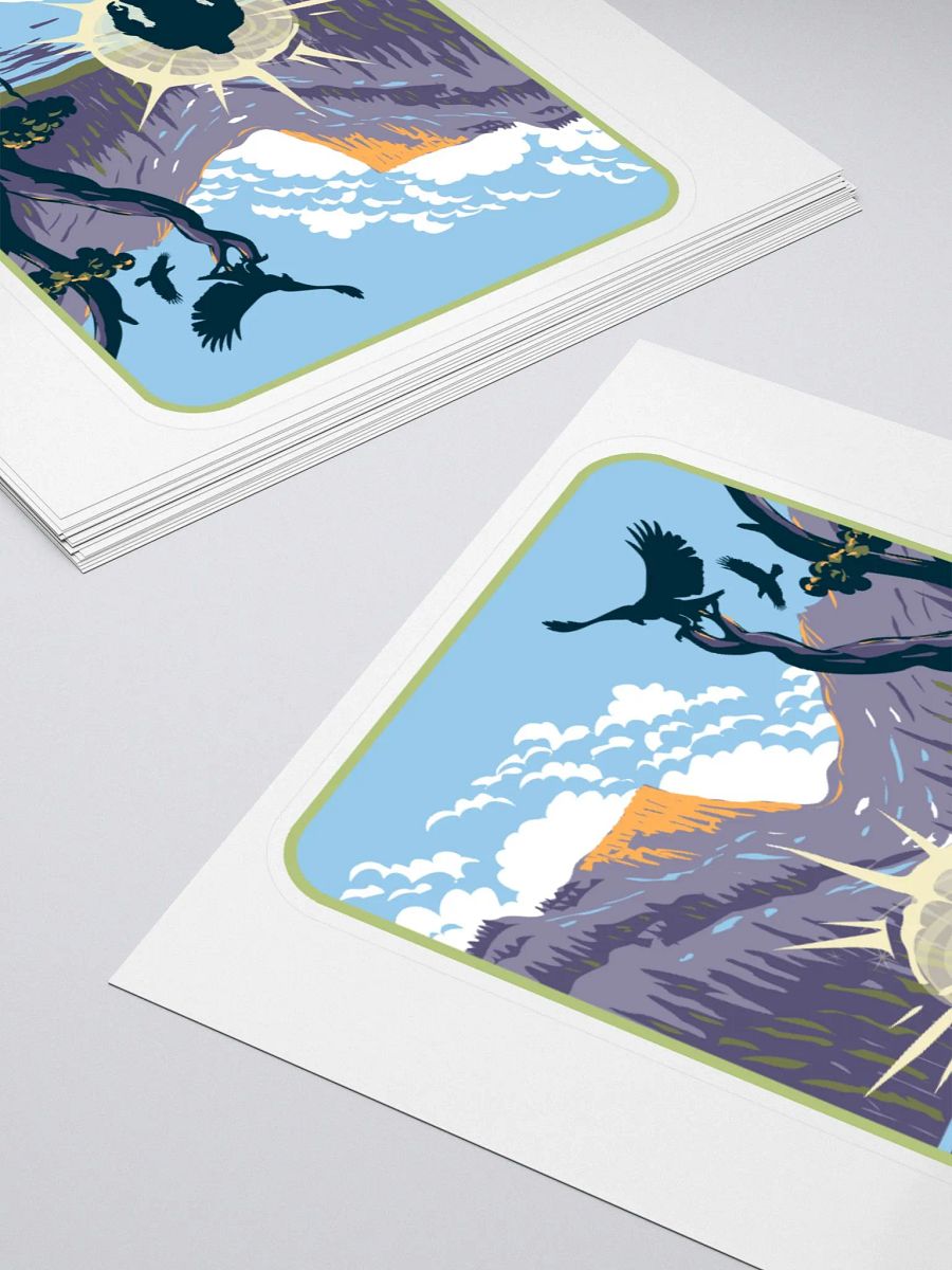 Bigfoot Lake Kiss Cut Stickers product image (4)