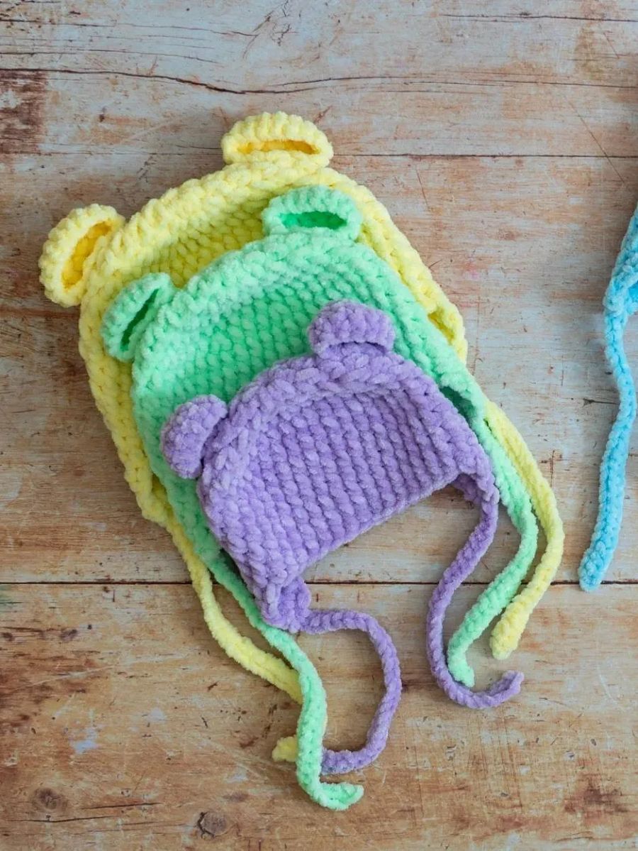 Crochet Pattern: Baby Hat (with Bear Ears) product image (5)