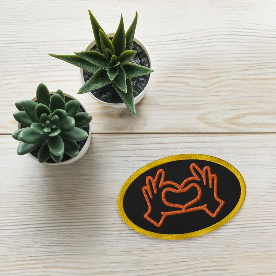 Love Gesture Embroidered Patch product image (3)