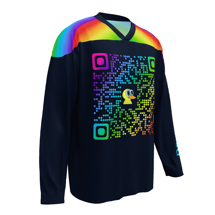 Rainbow QR Hockey Jersey product image (1)
