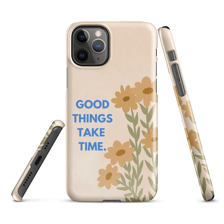 Good Things Take Time iPhone® Case product image (2)