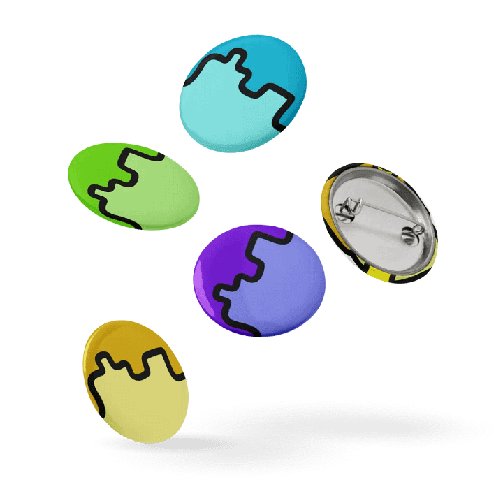 UnderMyCap's Coloured Pins Set Of Five product image (1)