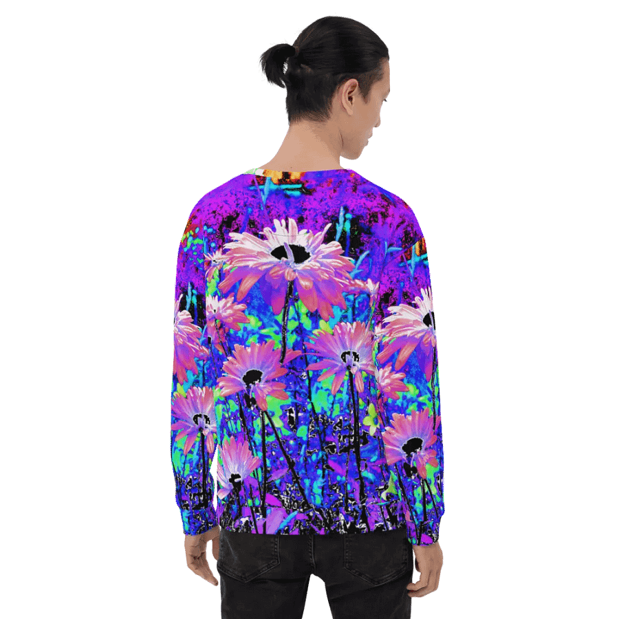Abstract Surreal Daises in the Garden Unisex Sweatshirt product image (10)