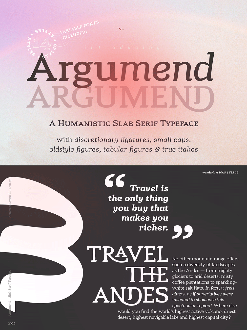 Argumend | A Humanistic Slab Serif Typeface product image (1)