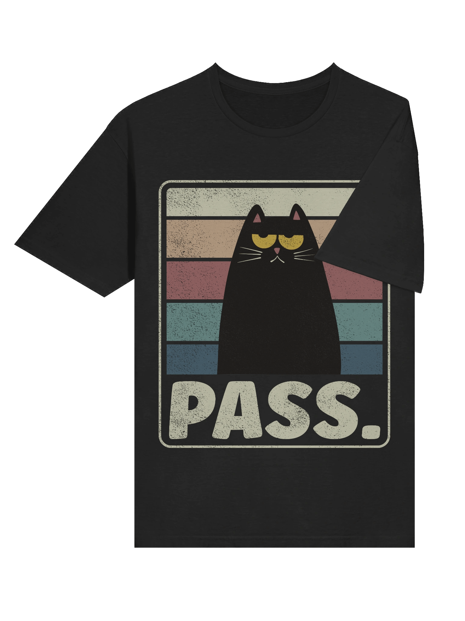 Pass. Retro Cat T-Shirt product image (31)