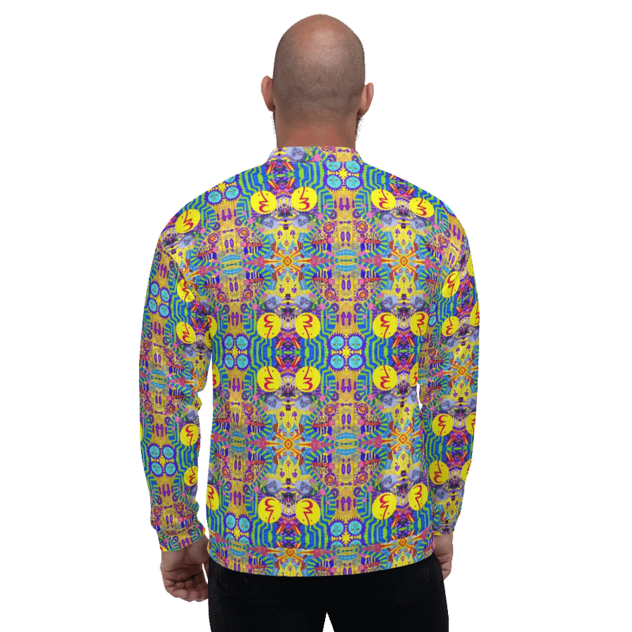 Abstract Colourful Doodles Unisex Bomber Jacket product image (11)