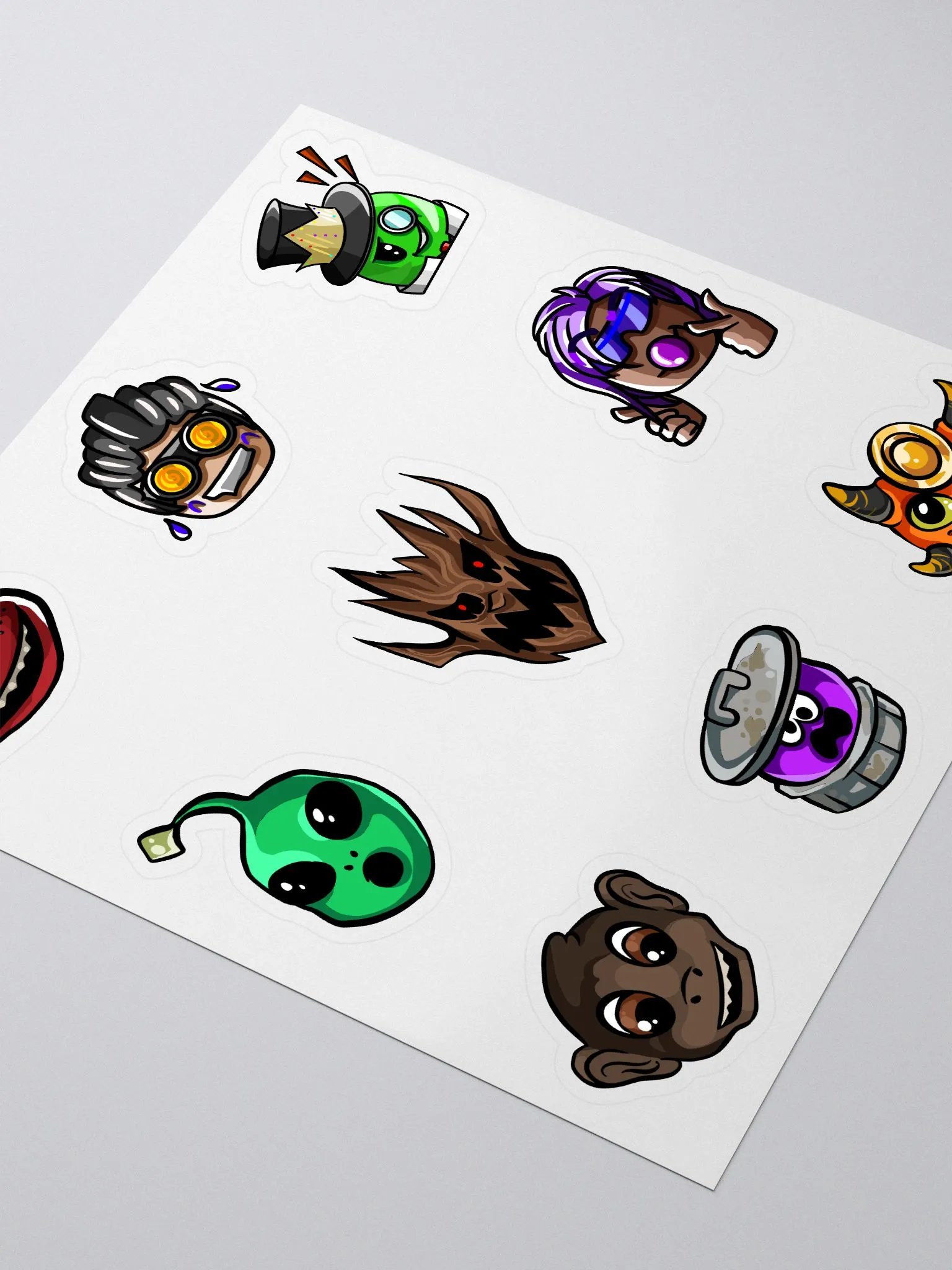 Boss & NPC Heads Sticker Sheet - Ghost Simulator product image (3)