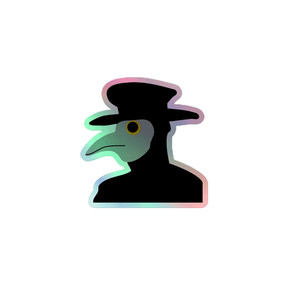 Plague Doctor Holo Sticker product image (1)