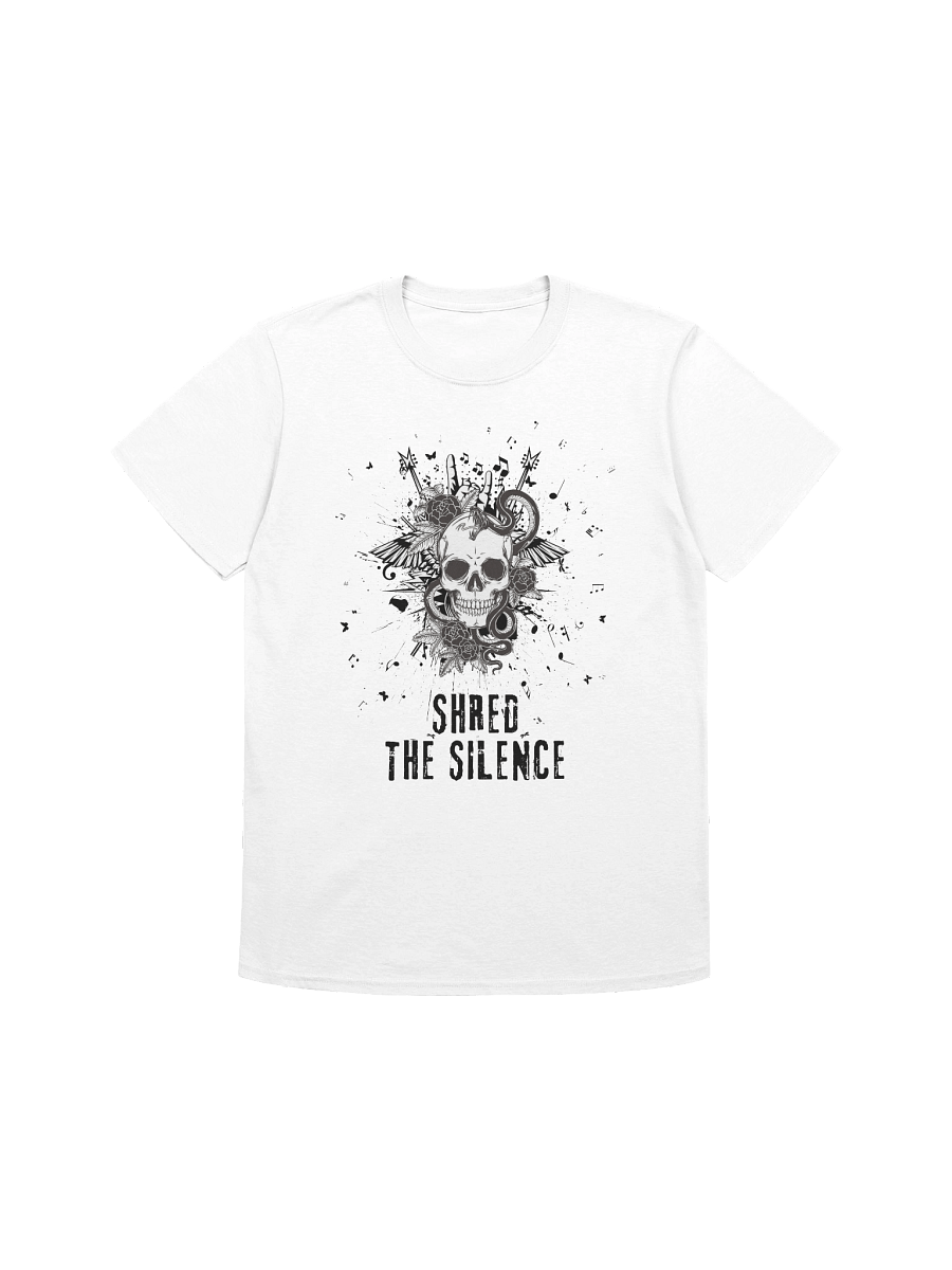 Shred the Silence — Skull Music Tee product image (2)