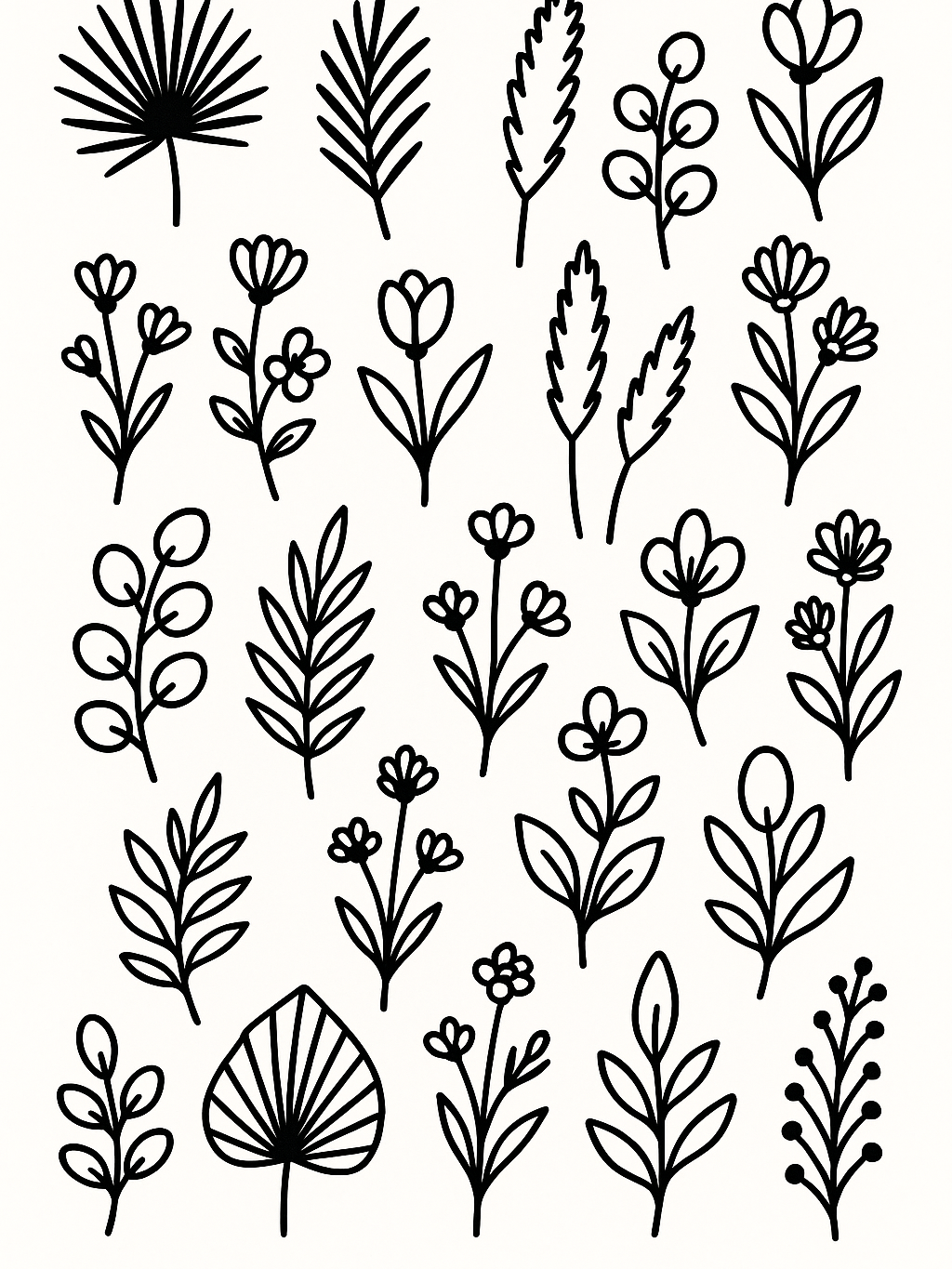 Boho Art Elements Bundle | Bohemian Clipart Set Neutral Abstract Shapes, Lines Motifs, Digital Design Graphics for DIY, Logos & Wall Art product image (12)