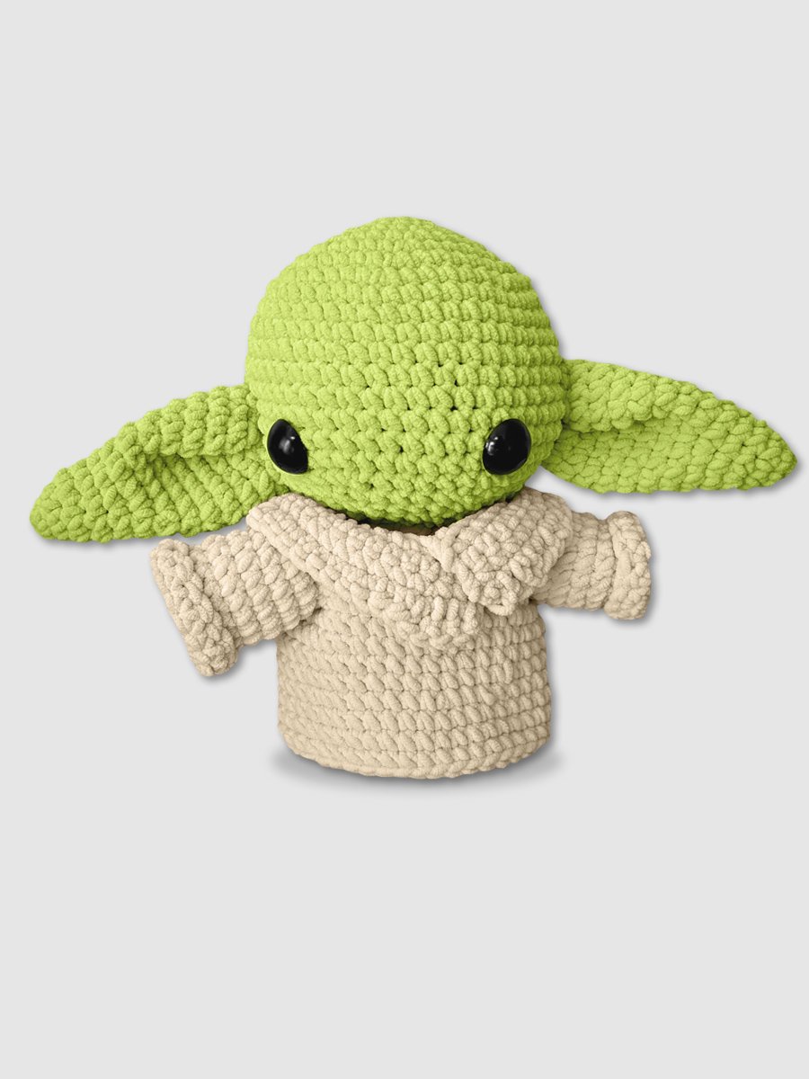 Adorable Green Alien - Handmade Crochet Plush product image (2)