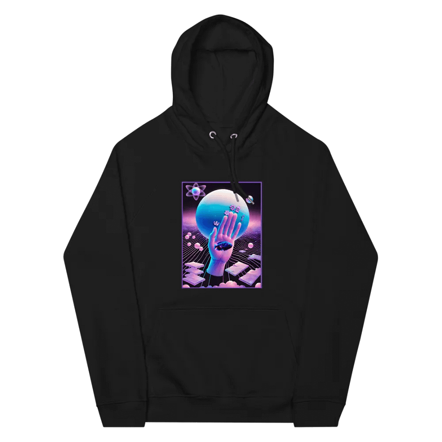 [Hand of Mysteries] - Unisex Eco Raglan Hoodie product image (7)