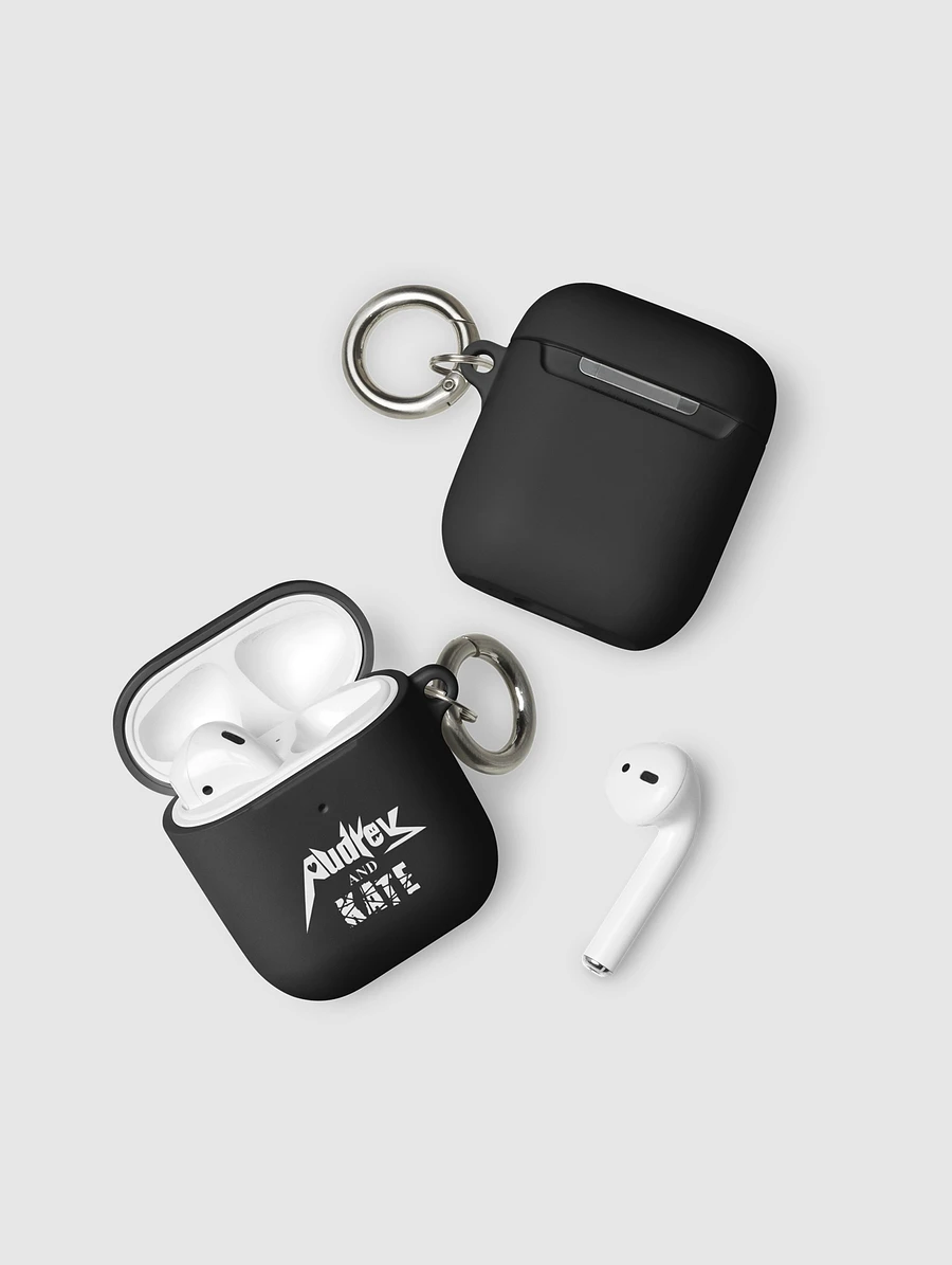 Audrey and Kate Official Square White Logo AirPod Case product image (3)