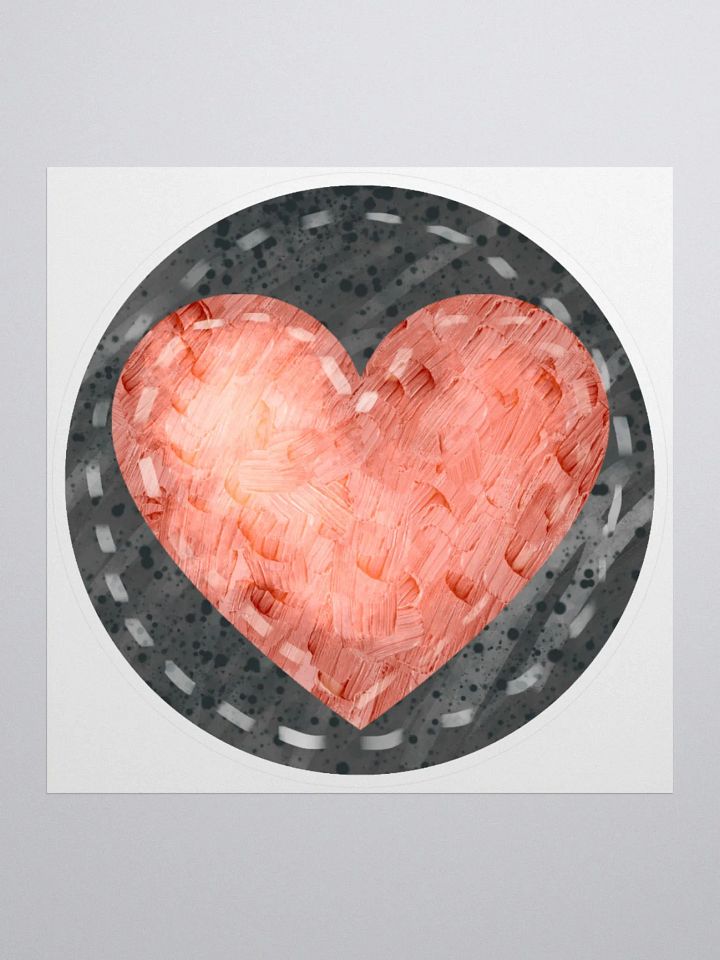 Painted Heart Sticker product image (1)