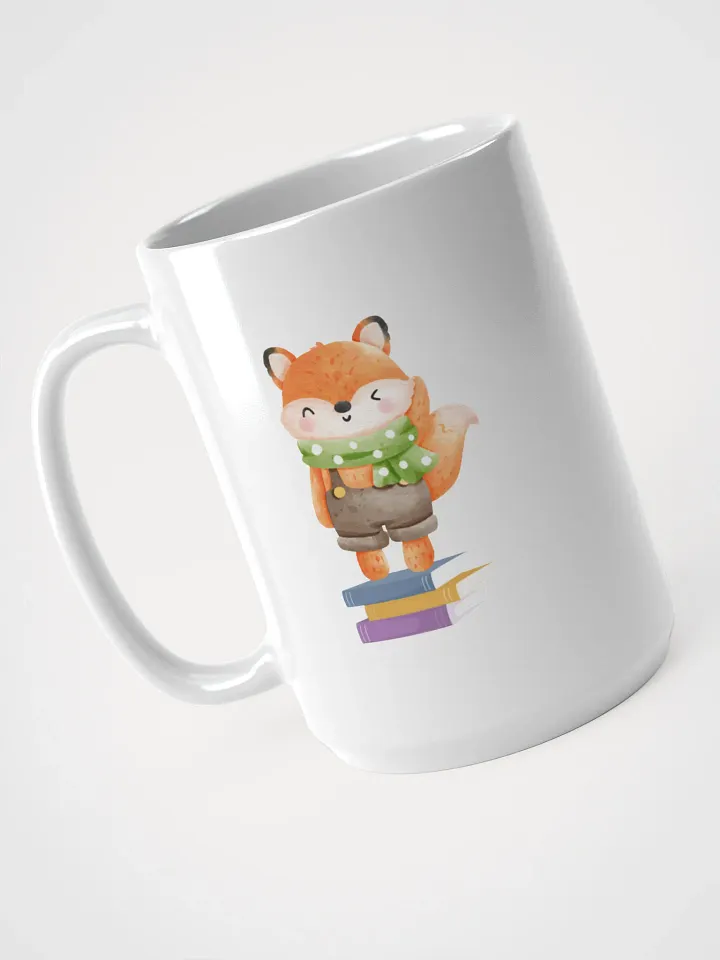 Studious Peach | White Glossy Mug product image (1)