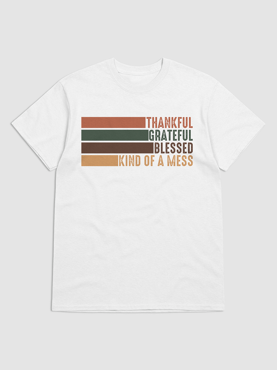 Thankful Grateful Blessed Kind of a Mess Tee product image (101)