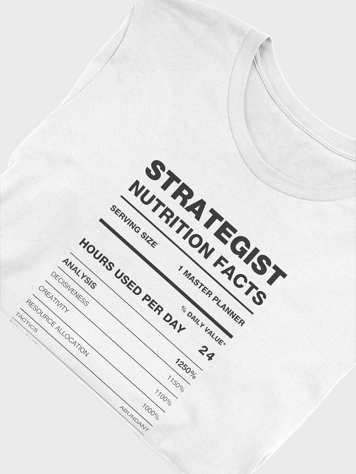 STRATEGIST Nutrition Facts Supersoft Tee product image (1)