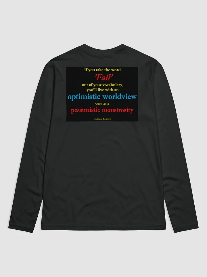 [With Quote 3 on the Back] Long Sleeve Crew Neck Shirt (Next Level Premium Fitted) product image (1)