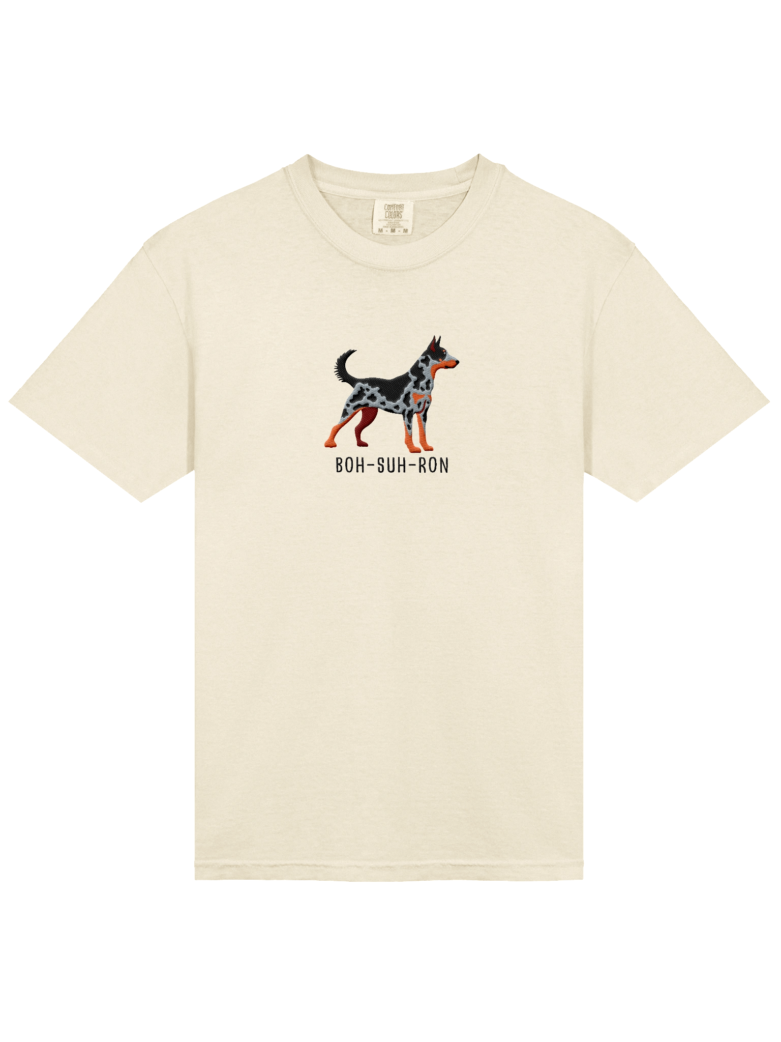 Boh-Suh-Ron T-Shirt(Embroidered) of a Beauceron(Harlequin, Cropped Ears) product image (43)