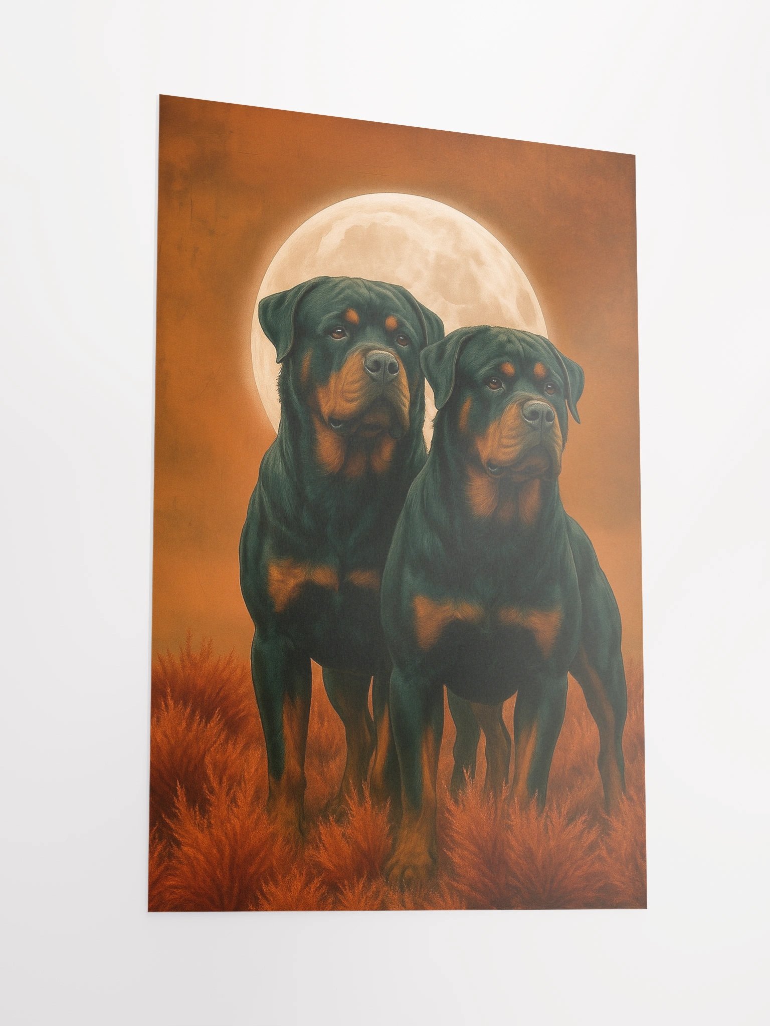 Moonlit Rottweiler Duo Poster product image (4)