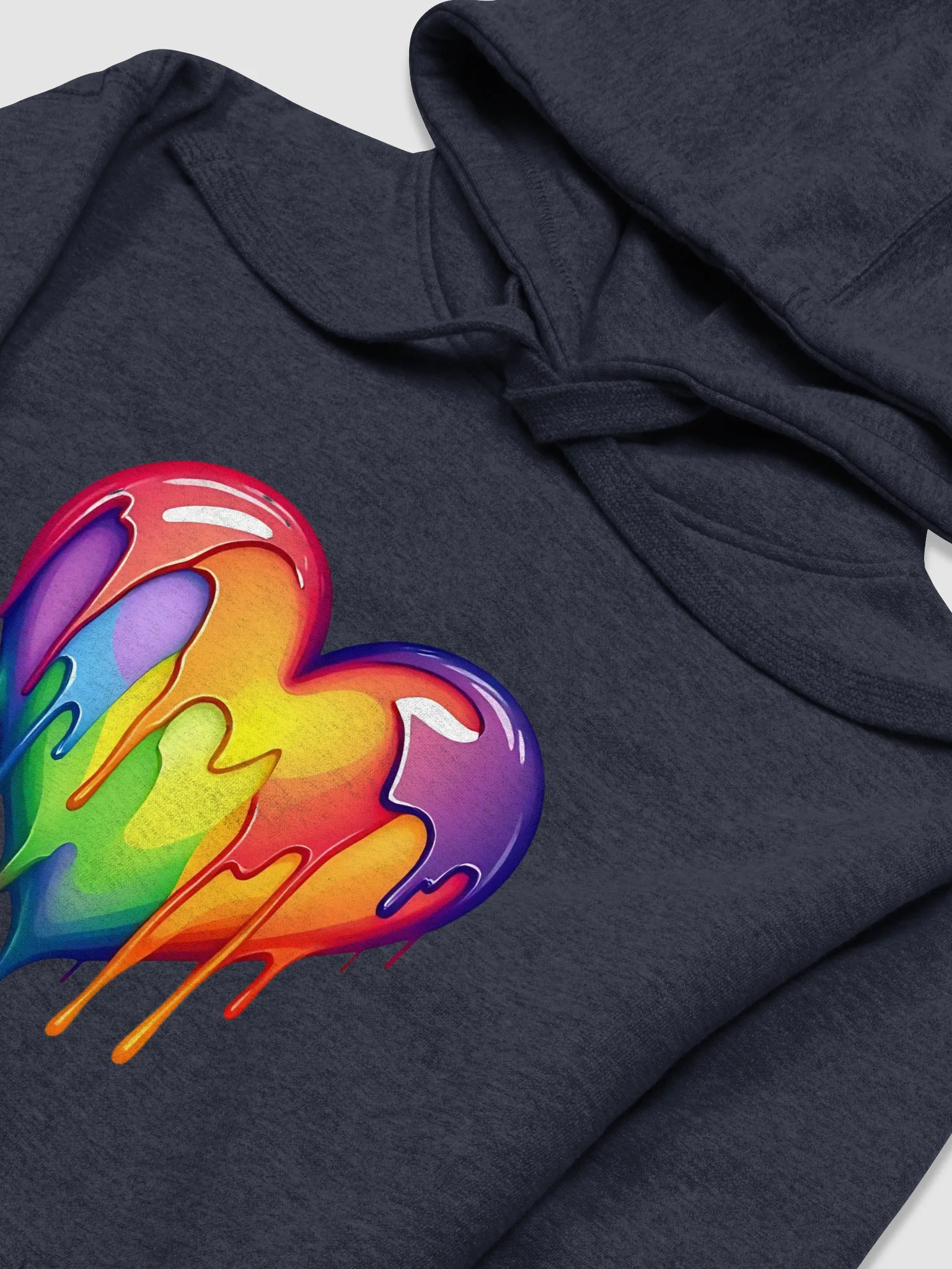 Art Heart Print on a Hoodie product image (3)
