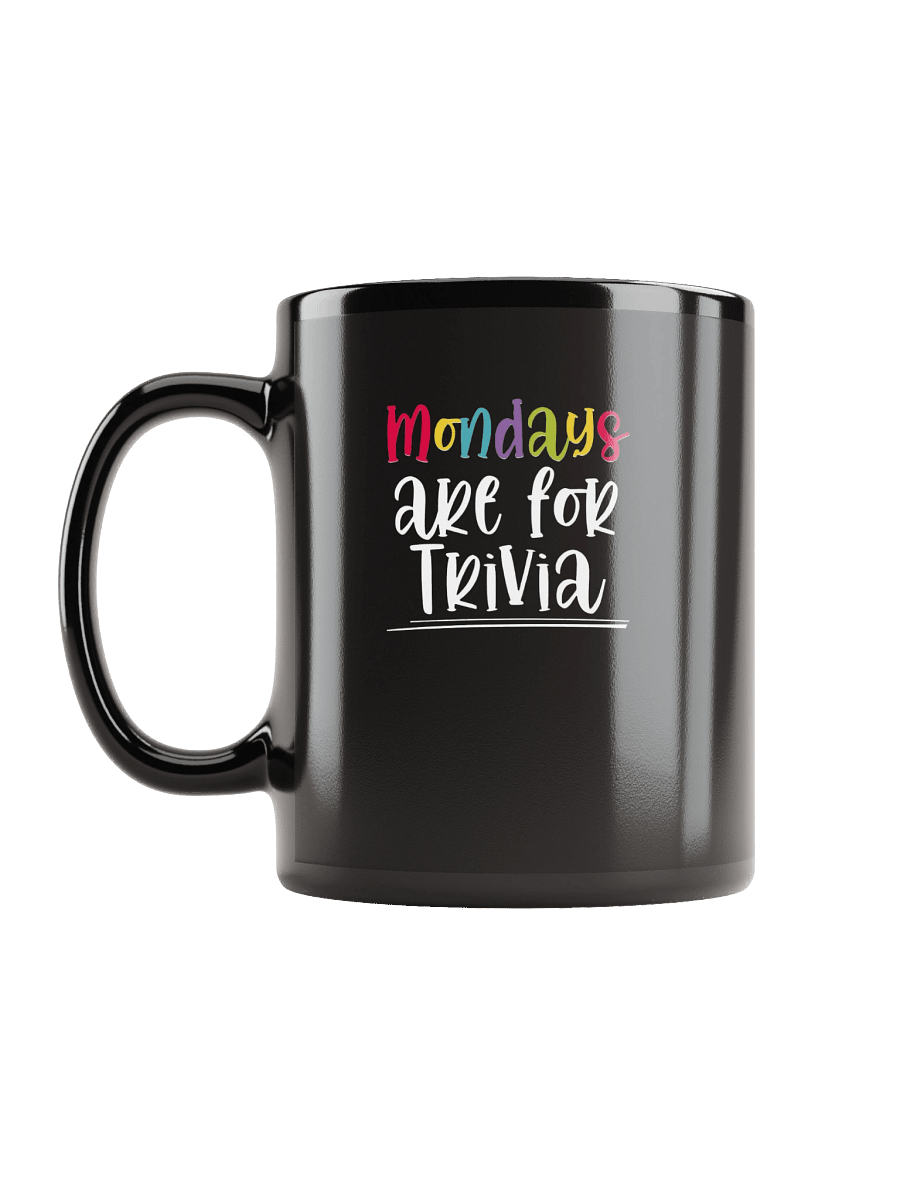 Mug black - "Mondays are for Trivia" product image (6)