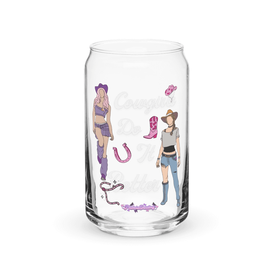 Cowgirls Do It Better Glass Can product image (2)