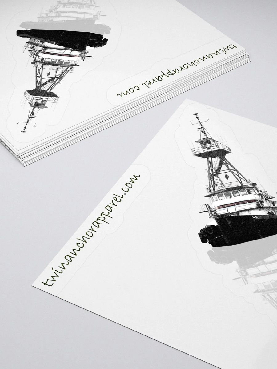 Ship Wheel & Tug CE Kiss Cut Stickers product image (14)