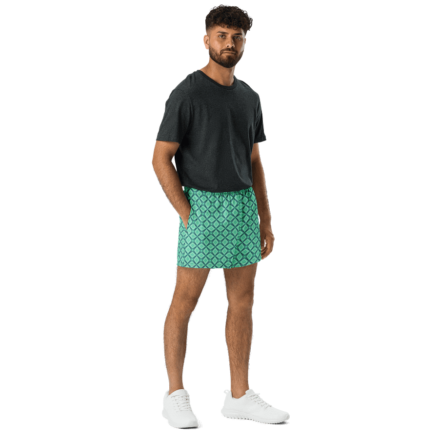 Geometric Illusion All Over Print Unisex Athletic Shorts product image (3)