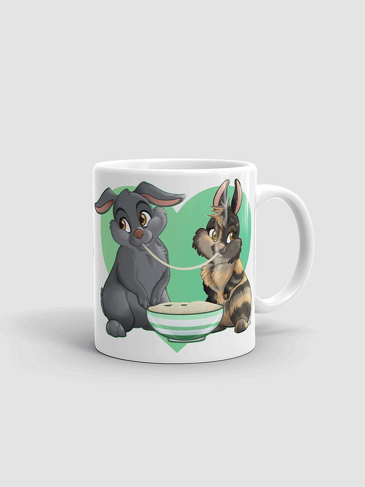 Maple & The Tramp Heart White glossy mug product image (2)