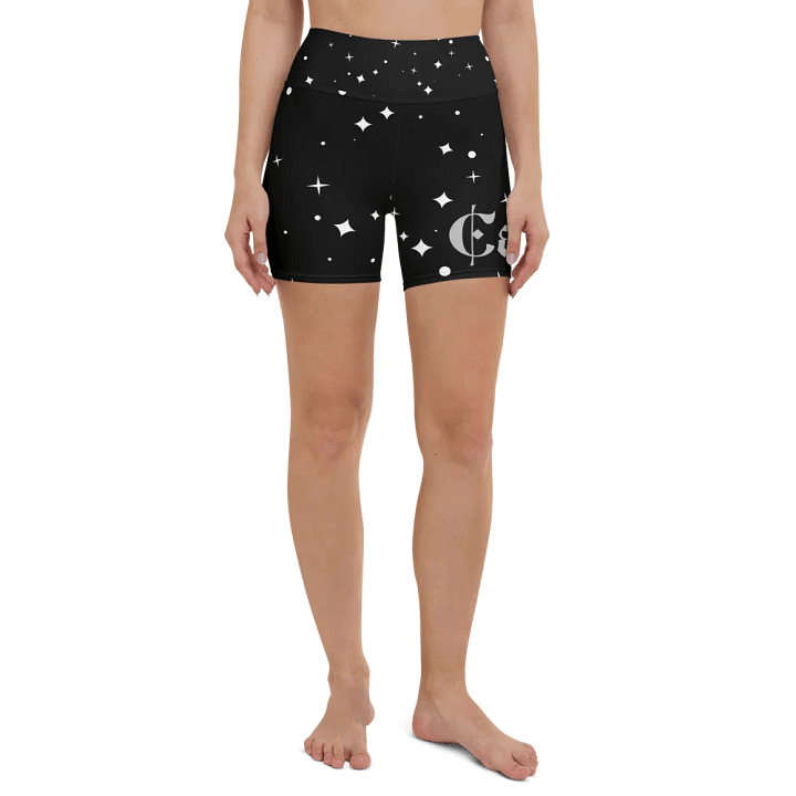 Starry Cancer Zodiac All-Over Yoga Shorts product image (2)