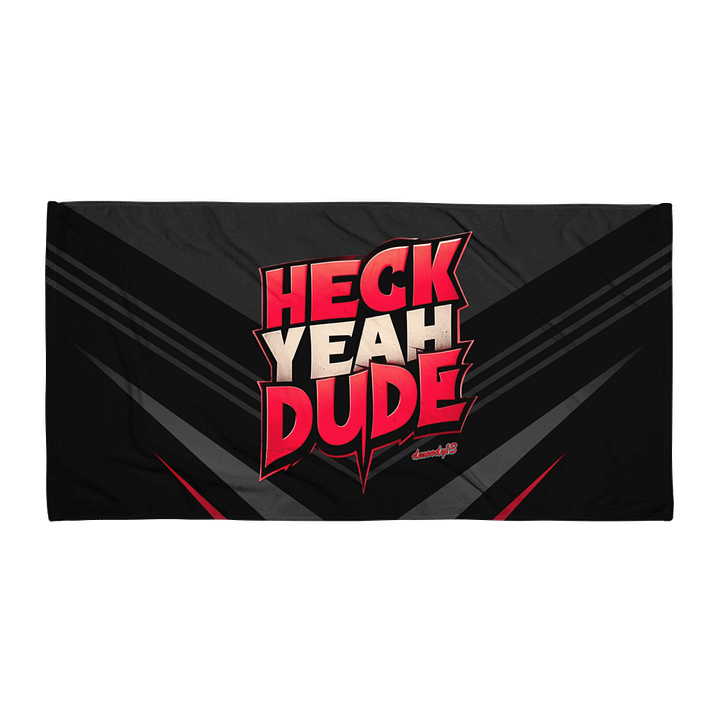 HECK YEAH DUDE Sublimated Towel product image (1)